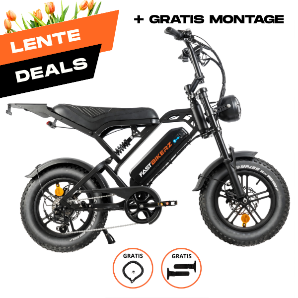 V20 Mini Fatbike - Zwart - Hydraulische Remmen